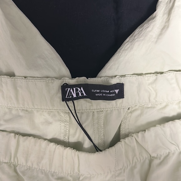 🌷Zara Medium Pale Green Cargo Pants - Picture 6 of 6